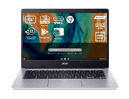 Acer Chromebook 314-1H - Ordenador Portátil 14" Full HD (Intel Celeron N4020