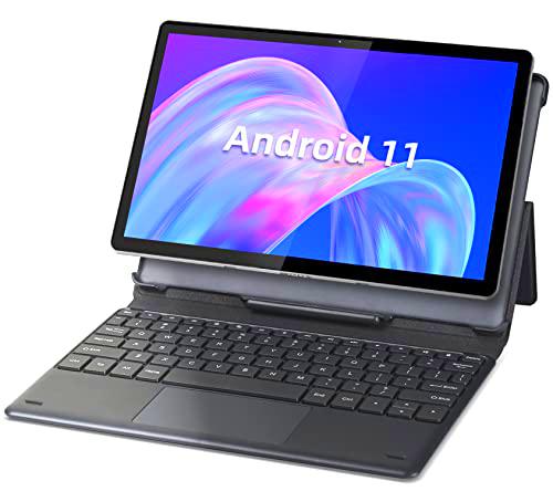 Jumper Tablet Android 11 con Teclado, 10.1 Pulgadas Tablet Tactile