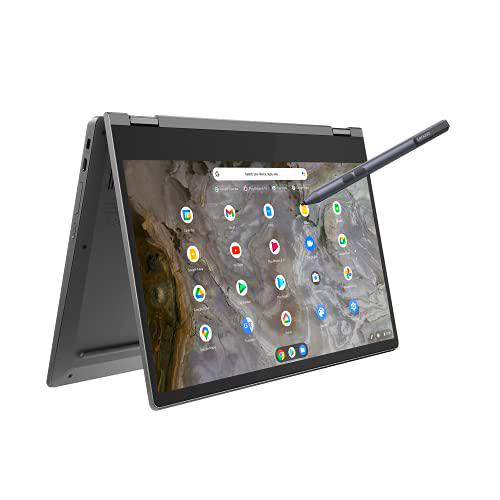 Lenovo IdeaPad Flex 5 Chromebook Gen 6 -Ordenador Portátil Convertible 13.3" FHD (Intel Core i5-1135G7,8GB RAM,512GB SSD,Intel Iris Xe Graphics,Chrome OS) Lenovo USI Pen,Gris -Teclado QWERTY Portugués