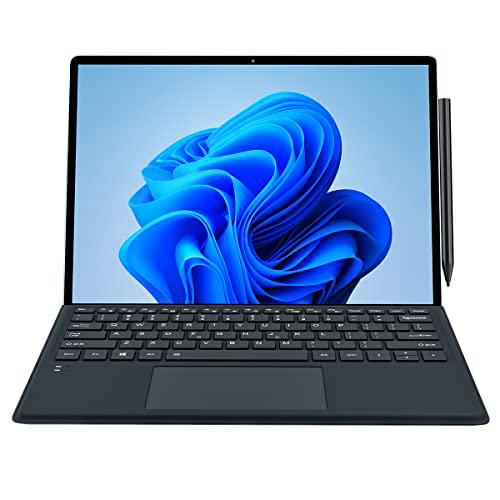 Ordenador Portatil 2 en 1 KUU, Laptop 16GB RAM 512GB ROM Core i7-1165G7 CPU Laptop 12.6 Pulgadas 2160 x 1440 IPS Pantalla táctil