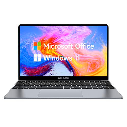 Ordenador portatil 15,6 Pulgadas TECLAST F15PLUS 8GB+256GB SSD Laptop Windows 10 Intel Celeron N4120,Quad Core 2,6 GHz,1920 x 1080,Notebook de PC(USB 3.0,Mini HDMI,38000mWh,QWERTY y TF Expandible)