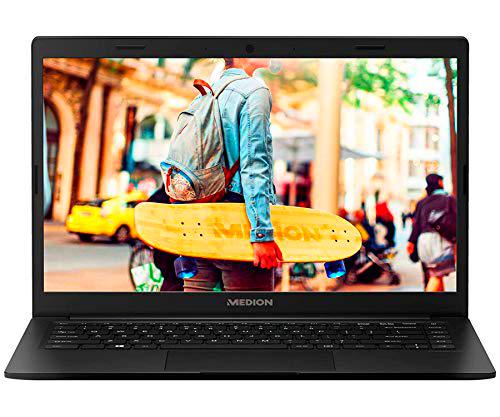 Medion E4251 MD62003 Negro Portátil 14" FullHD Celeron N4020 64GB 4GB Ram Windows 10 Home