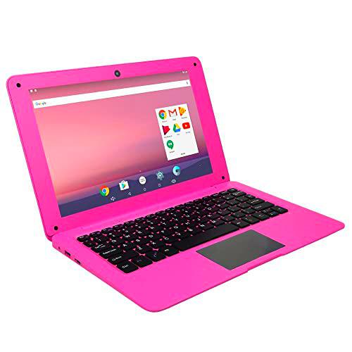 DWO EUROPE Netbook 10.1 Pulgadas Android 7.0 WiFi Allwinner A64 2GB RAM ＋ 16GB ROM Cámara 0.3M Teclado AZERTY Teclado Francés Color Rosa