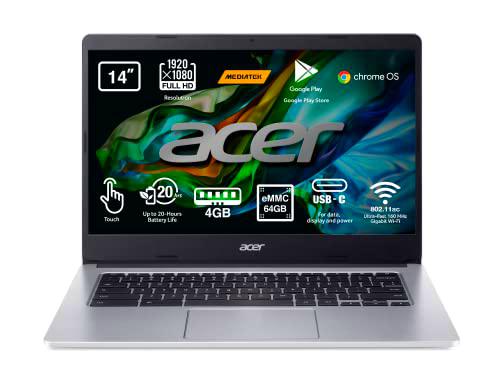 Acer Chromebook 314-1H - Ordenador Portátil 14" Full HD Convertible y Táctil (Intel Celeron N4500
