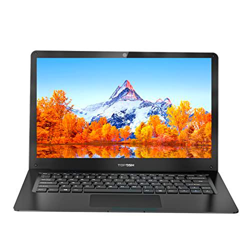 TOPOSH Ordenador Portátil de 12,5 Pulgadas, 4 GB de RAM + 64 GB SSD Intel Celeron N3350 Dual-Core Gráfico 1.1 GHz
