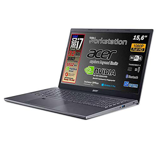 Acer Portátil, Intel i7-1255U 12th, 10 Core 4.7 GHz