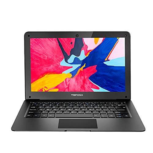 TOPOSH PC Ordenador Portátil 10,1" Windows 10 2GB RAM 32GB ROM eMMC Intel Celeron N3350 Vitesse CPU 1,1 GHz WiFi