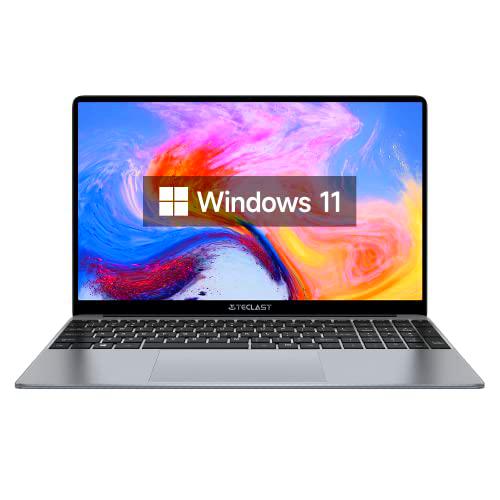 TECLAST F15PLUS Ordenador portatil 15,6 Pulgadas 8GB+256GB Intel Celeron N4120,Quad Core 2,6 GHz,SSD Laptop Windows 10,1920 x 1080,Notebook de PC USB 3.0/Mini HDMI/38000mWh/QWERTY y TF Expandible