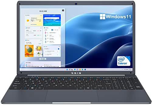 SGIN Ordenador Portátil 15.6" Notebook Laptop Window 11