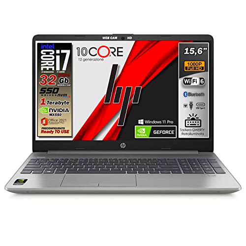 HP 250 G9, portátil, Intel i7 12 Gen. 10 Core, RAM 32 GB