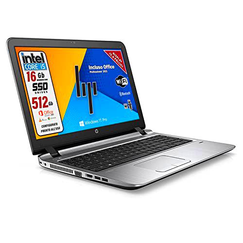 HP Probook, PC portátil Intel Core i5-6200U, pantalla HD de 15,6"