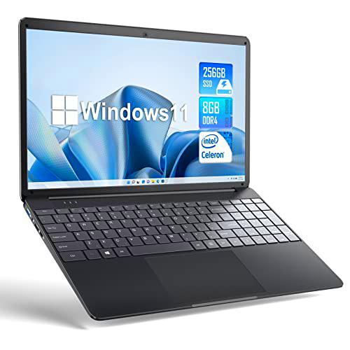 SGIN 15.6" Ordenador Portátil Windows 11 8GB RAM 256GB SSD Celeron N4020 hasta 2.8GHz