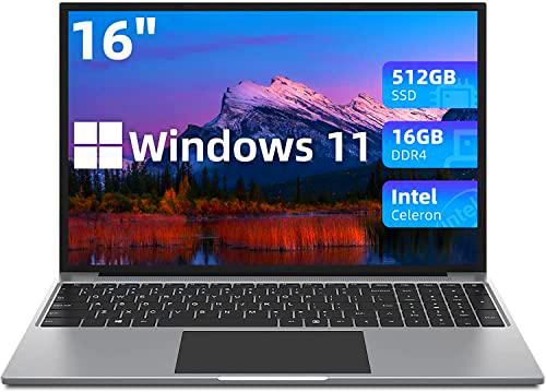 JUMPER Ordenador Portátil 16" FullHD, 16GB RAM 512GB SSD