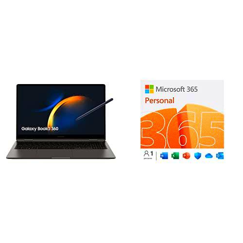 SAMSUNG Galaxy Book3 360 - Convertible 15.6" + Microsoft 365 Personal