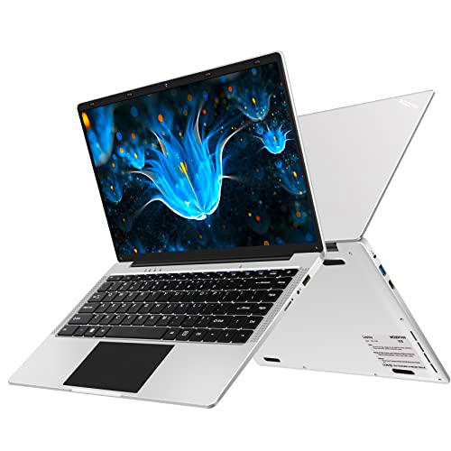 Laptop 14" Windows 11 6GB RAM 128GB SSD Soporte 1TB SSD Expansión computadora portatil 2.4G+5G WiFi Bluetooth 4.2 USB HDMI 1920x1080 FHD con Ratón Inalámbrico y Teclado Español Membrana