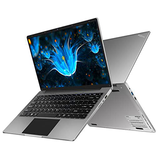 Laptop 14" Windows 11 6GB RAM 128GB SSD Soporte 1TB SSD Expansión computadora portatil 2.4G+5G WiFi Bluetooth 4.2 USB HDMI 1920x1080 FHD con Ratón Inalámbrico y Teclado Español Membrana