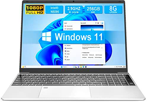 Ordenador Portátil Ultrabook 15,6" Windows 11, 8GB RAM 256GB SSD PC Portátil