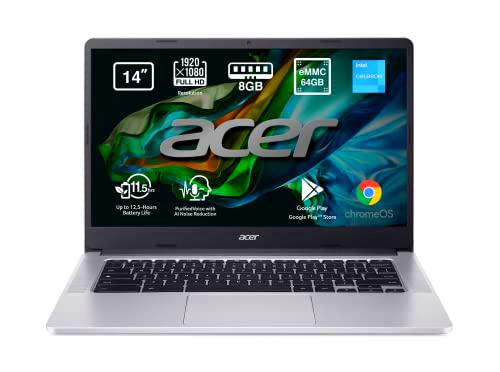 Acer Chromebook 314 CB314-3H - Ordenador Portátil 14" HD LED (Intel Celeron N4500