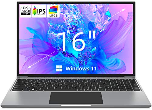 JUMPER Ordenador Portátil 16 Pulgadas Pantalla FHD IPS (16:10)