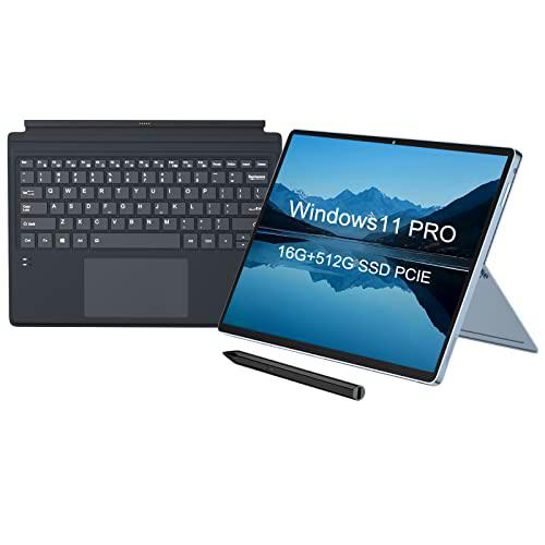 KUU Ordenador Portatil 2 en 1 LEBOOK II, Laptop 16GB RAM 512GB ROM Core i7-1165G7 CPU Laptop 12.6 Pulgadas 2160 x 1440 IPS Pantalla táctil