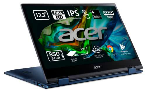 Acer Chromebook Spin 513CP513-1H - Ordenador Portátil 2 en 1 Convertible y Táctil 13.3 Full HD IPS (Qualcomm Snapdragon SC7180