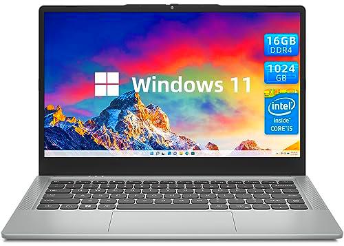 JUMPER Ordenador portátil, 16GB DDR4 1024GB SSD, Intel Core i5 (hasta 3,6 GHz)