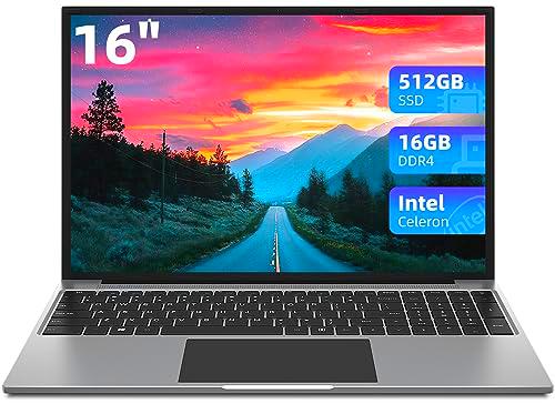 JUMPER Ordenador Portátil 16" FullHD, 16GB RAM 512GB SSD