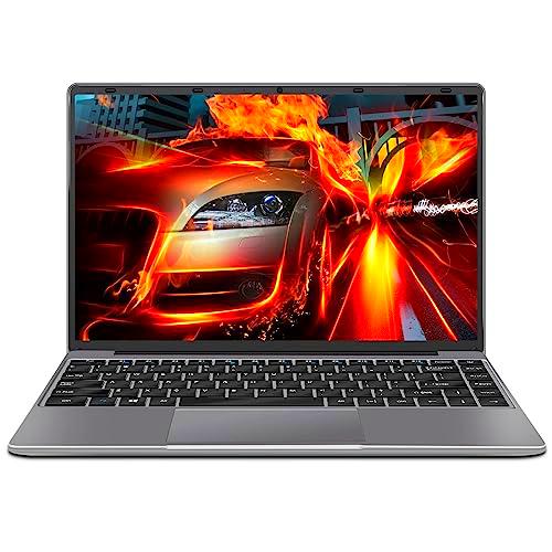 Ordenador portátil Windows 11 Intel N4020 Up to 2.8Ghz 6GB 128GB Admite expansión SSD 1TB 14" Portátiles FHD 2.4G+5G WiFi Bluetooth 4.2 Mini HDMI con ratón inalambrico &amp; Pegatinas Teclado Español-Gris