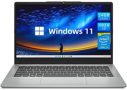 JUMPER Ordenador portátil, 24GB DDR4 1024GB SSD, Intel Core i5 (hasta 3,6 GHz)