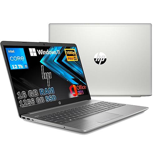 HP Ordenador portátil 250 G9, color gris, Intel Core i5 12th Gen 4,4 GHz