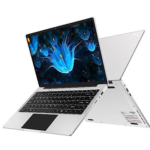 WOZIFAN Computadora portatil Laptop 14" Win 11 6GB RAM 128GB SSD Soporte 1TB SSD Expansión 2.4G+5G WiFi Bluetooth 4.2 USB HDMI 1920x1080 FHD con Ratón Inalámbrico y Teclado Español Membrana