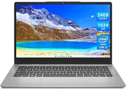 JUMPER Ordenador portátil, 24GB DDR4 1024GB SSD, Intel Core i5 (hasta 3,6 GHz)