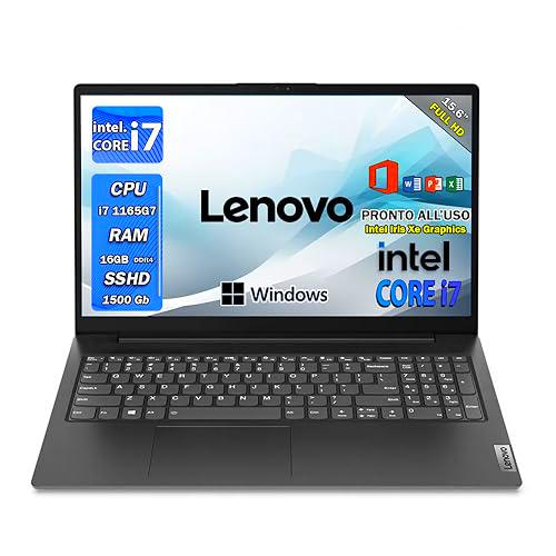 Lenovo Ordenador portátil i7, PC portátil, Intel Core 11 th