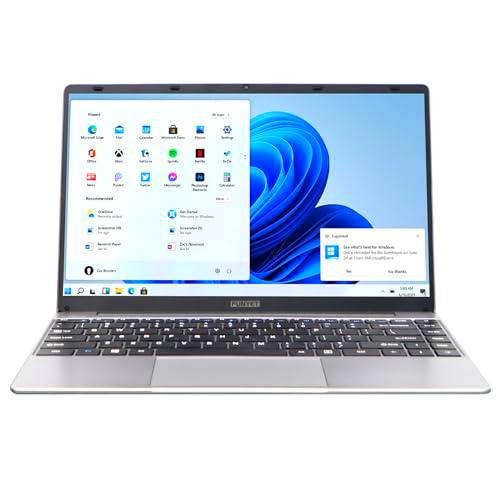 FUNYET Ordenador Portatil 14.1 Pulgadas, Celeron N5095 Computadora Portatil Convertible 180º 8GB RAM 256GB SSD Laptop IPS FHD1920*1080 Windows 11 Pro HDMI WiFi USB Bluetooth Laptop Delgada y Liviana