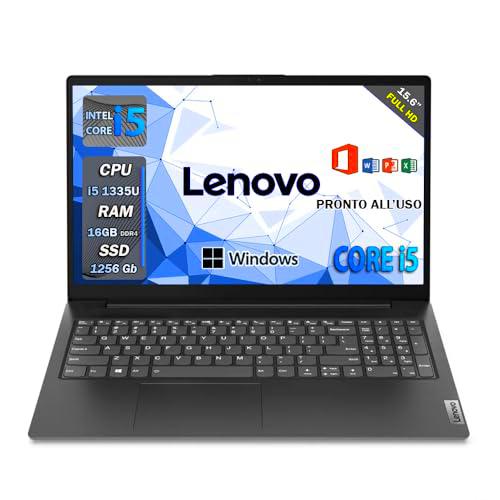 Lenovo Ordenador portátil i5 1335U | 16GB RAM ddr4 | Pantalla 15.6 Full HD | SSD 1256 Gb | Wi fi