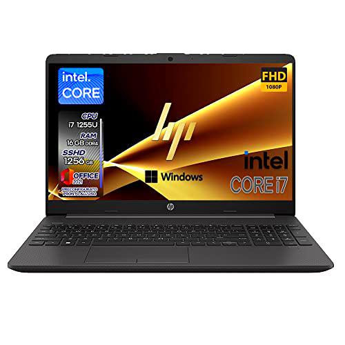 HP Ordenador portátil 250 G9, color gris, Intel Core i7 12th Gen 4,7 GHz