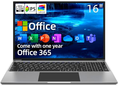 Jumper ordenador portátil, 16 pulgadas FHD HD PC portátil