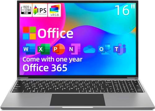 Jumper ordenador portátil, 16 pulgadas FHD PC portátil