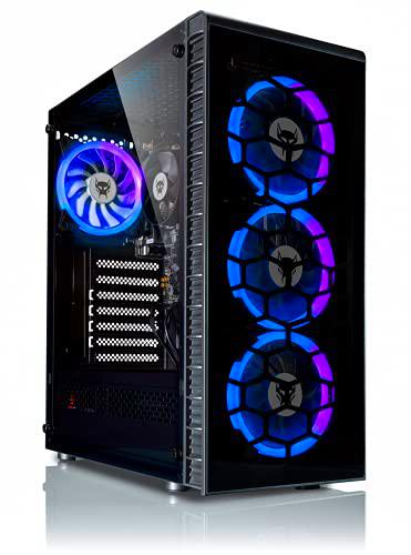BEASTCOM Q3 Essential Gaming PC, 8 hilos gamer, AMD Ryzen 5 4X 4,20 GHz