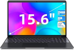 SGIN 15.6" Ordenador Portátil, 8GB DDR4 256GB SSD, Intel Celeron J4105 CPU