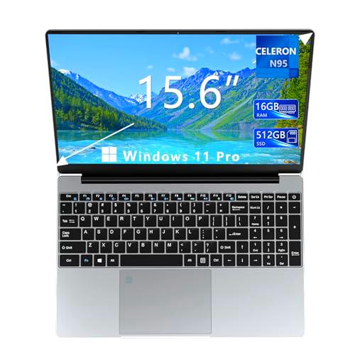 KUU 15.6'' Ordenador Portátil, Notebook Celeron N95 (hasta 3.4 GHz)