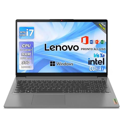 Lenovo Ordenador portátil i7, PC portátil, Intel Core 11 th