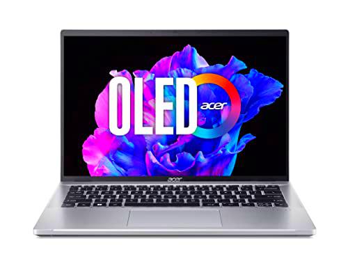 Acer Swift Go (SFG14-71-51JU) Ultrabook/Laptop | 14" WQ2.8K OLED Display | Intel Core i5-1335U | 16GB RAM | 512GB SSD | Intel Iris Xe Graphics | Windows 11 | QWERTZ Teclado | Plata