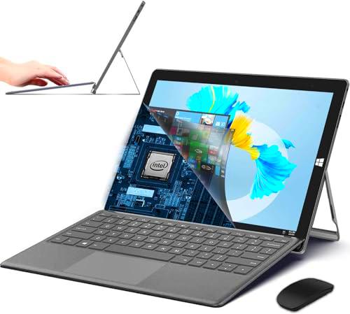 OUZRS PC portátil 2 en 1 Notebook 10,1" FHD IPS 1080p Windows 11 Ordenador Portátil 4GB RAM