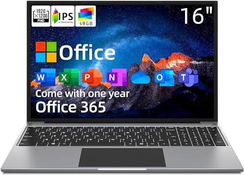 Jumper ordenador portátil, RAM 4GB ROM 128GB, 16" FHD PC portátil