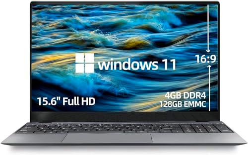 Morostron Ordenador Portátil 15,6", Pentium J3710 (hasta 2,64 GHz) 4GB+128GB eMMC PC Portátil Apoyo Win 11