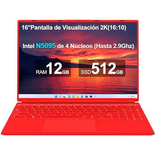 Ordenador Portátil 16 Pulgadas Intel N5095 Up to 2.9Ghz