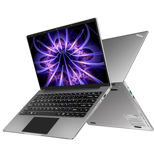 WOZIFAN Ordenador Portátil Win11 14&quot; 256GB SSD Soporte 1TB SSD Expansión portatil 2.4G+5G WiFi Bluetooth 4.2 USB HDMI 1920x1080 FHD con Ratón Inalámbrico y Teclado Español Membrana