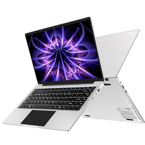 WOZIFAN Ordenador Portátil Win11 14&quot; 256GB SSD Soporte 1TB SSD Expansión portatil 2.4G+5G WiFi Bluetooth 4.2 USB HDMI 1920x1080 FHD con Ratón Inalámbrico y Teclado Español Membrana