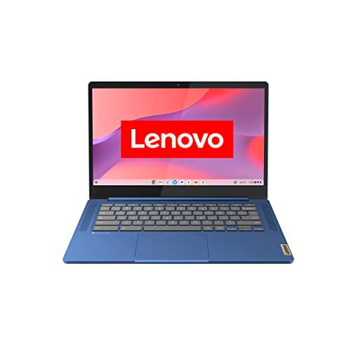 Lenovo Chromebook IdeaPad Slim 3 | Pantalla Full HD de 14" | MediaTek Kompanio 520 | 4 GB de RAM | SSD 128 GB | Tarjeta gráfica ARM Mali-G52 | Chrome OS | QWERTZ | Azul | 3 meses Premium Care